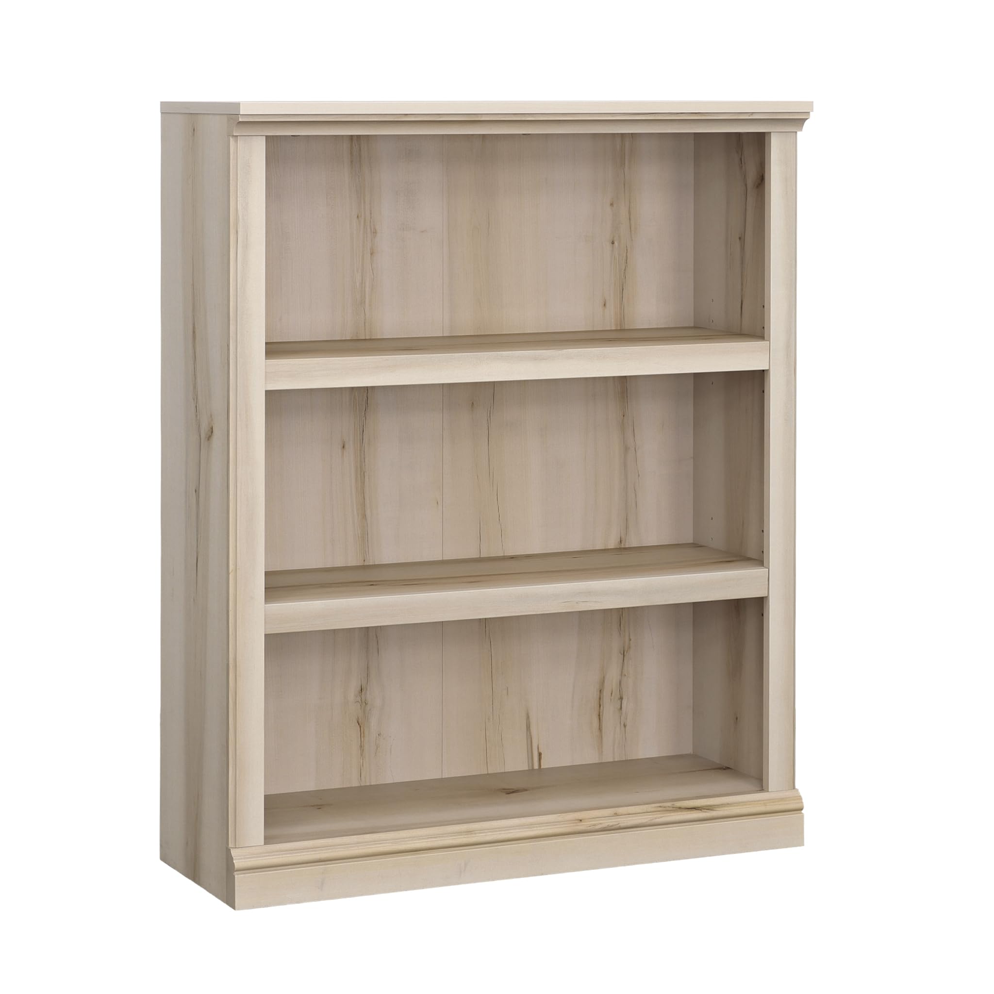 Sauder 3 Tier Book Shelf Wooden Bookcase Multipurpose Bookshelf for Home Office, Living Room, in Vintage Oak