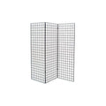 Grid #1900B (3PCS) + 1904B (6PCS) New Retails Black Finished Z Unit with Three 2' X 6',6 Panels