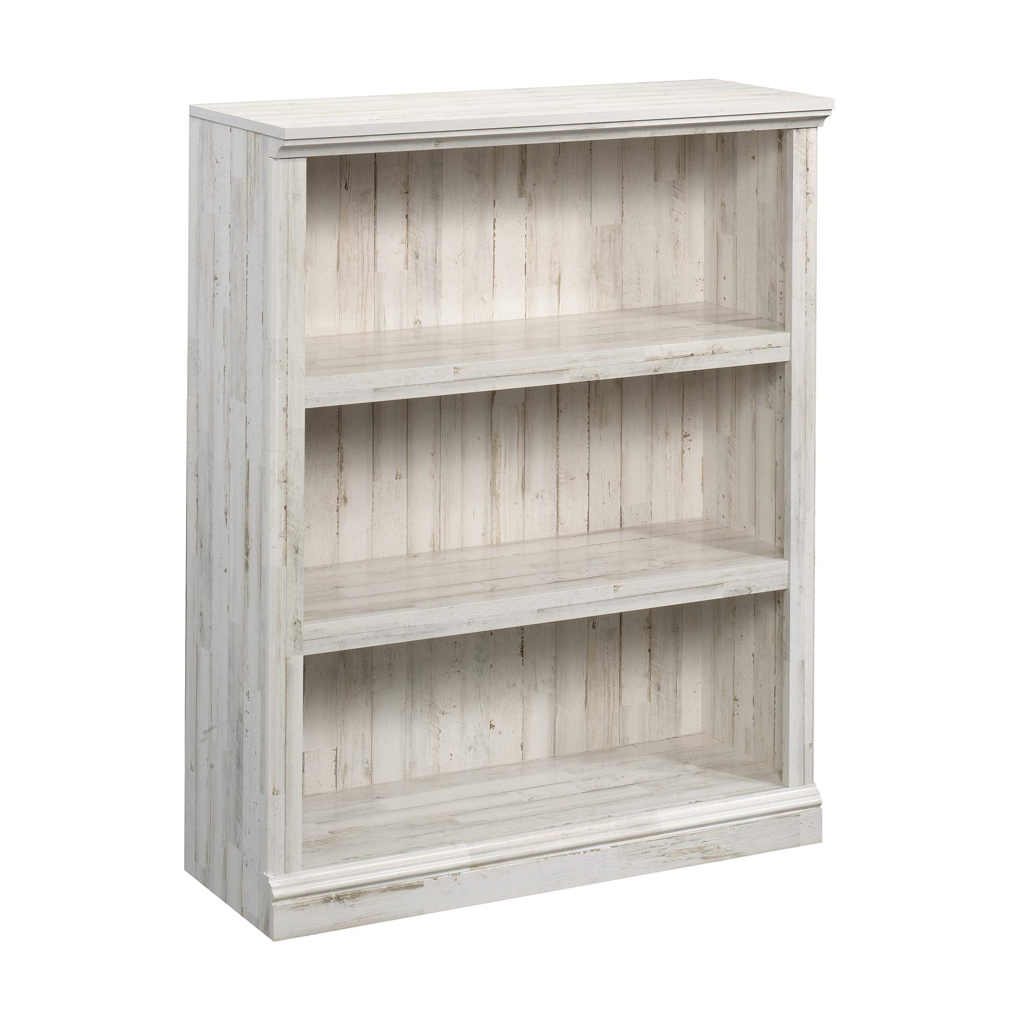 Sauder 3 Tier Book Shelf Wooden Bookcase Multipurpose Bookshelf for Home Office, Living Room, in Vintage Oak